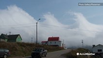 Dazzling curling wave clouds explained