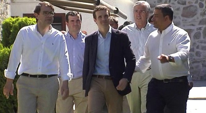 Casado preside la reunión de la Junta Directiva del PP en Ávila