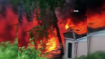 Çekmeköy'de baraka alev alev yandı