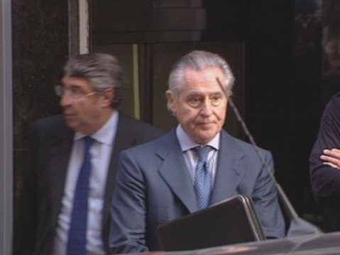 Miguel Blesa y Rodrigo Rato salen de declarar ante el juez por el escándalos de las tarjeta opacas