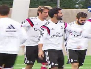 Coentrao ya entrena con el resto del grupo