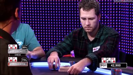 Sam Trickett hunts draw against Daniel Cates in huge pot