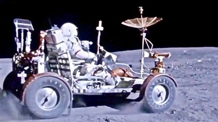 Driving on the Moon - Cool Footage from Apollo 16 Mission