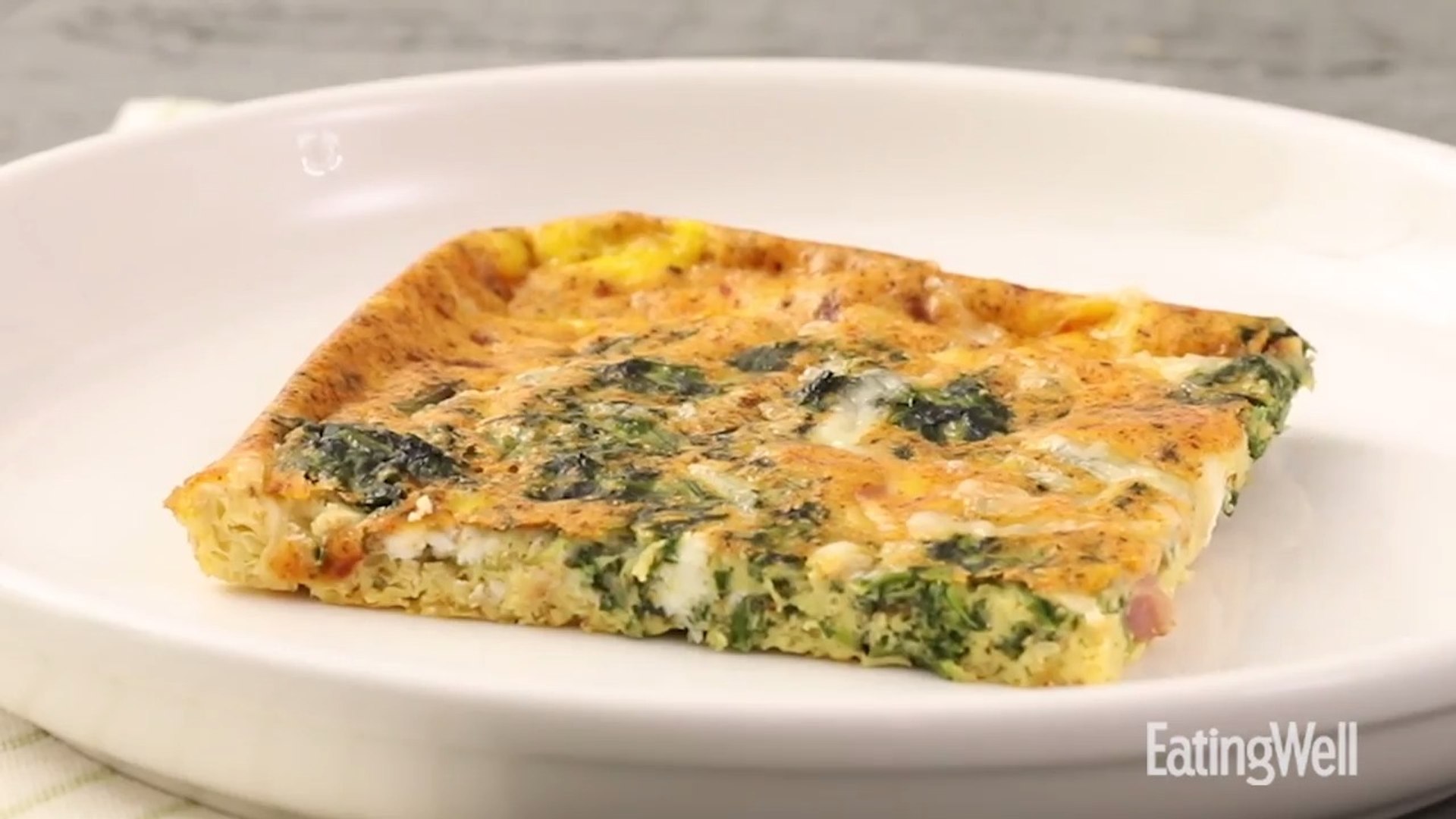 How to Make Sheet-Pan Eggs with Spinach & Ham