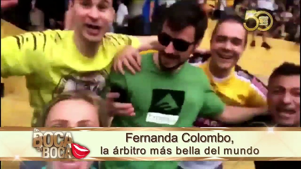 Fernanda Colombo, arbitro profesional llegó a Ecuador a pitar el Juego de las Estrellas