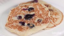 How to Make Blueberry-Ricotta Pancakes