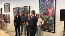 vernissage de l'exposition hervé di rosa au palais des congrès du Cap d'Agde