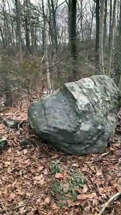 Brian Ghilliotti: Essex/Deep River, CT: "Central Observation Pit" of Lithic Alignment System.