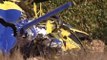Muere el piloto de un helicóptero en la extinción del incendio de Almansa.