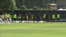 El Maschester United realiza su último entrenamiento antes de su duelo ante el AC Milán en Los Ángeles