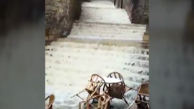 Las lluvias torrenciales de Gerona y Salt dejan impactantes imágenes