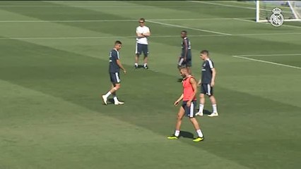 Descargar video: El Real Madrid ha vuelto a los entrenamientos en Valdebebas