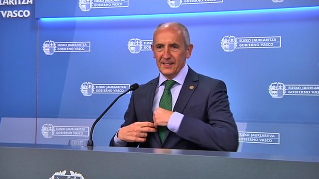 El portavoz del Gobierno Vasco, Josu Erkoreka