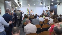 Susana Díaz tras la reunión mantenida con Pedro Sánchez