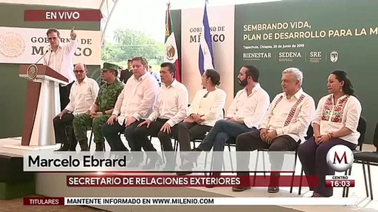 Marcelo Ebrard en el Plan de Desarrollo de Centroamerica