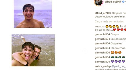 Alfred y Amaia desconectan juntos en el mar
