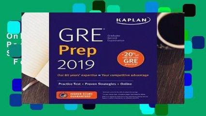 Online GRE Prep 2019: Practice Tests + Proven Strategies + Online  For Kindle