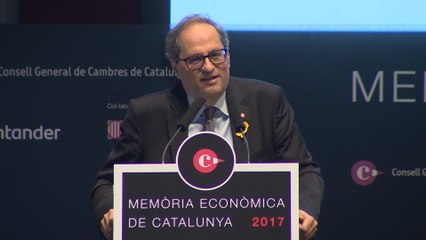 Torra señala que la economía catalana "va mejor que nunca"