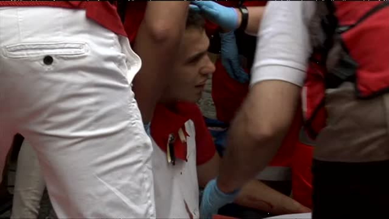 El sexto encierro de San Fermín 2018 acaba con dos heridos leves