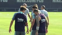 El Barça vuelve a los entrenamientos sin sus internacionales