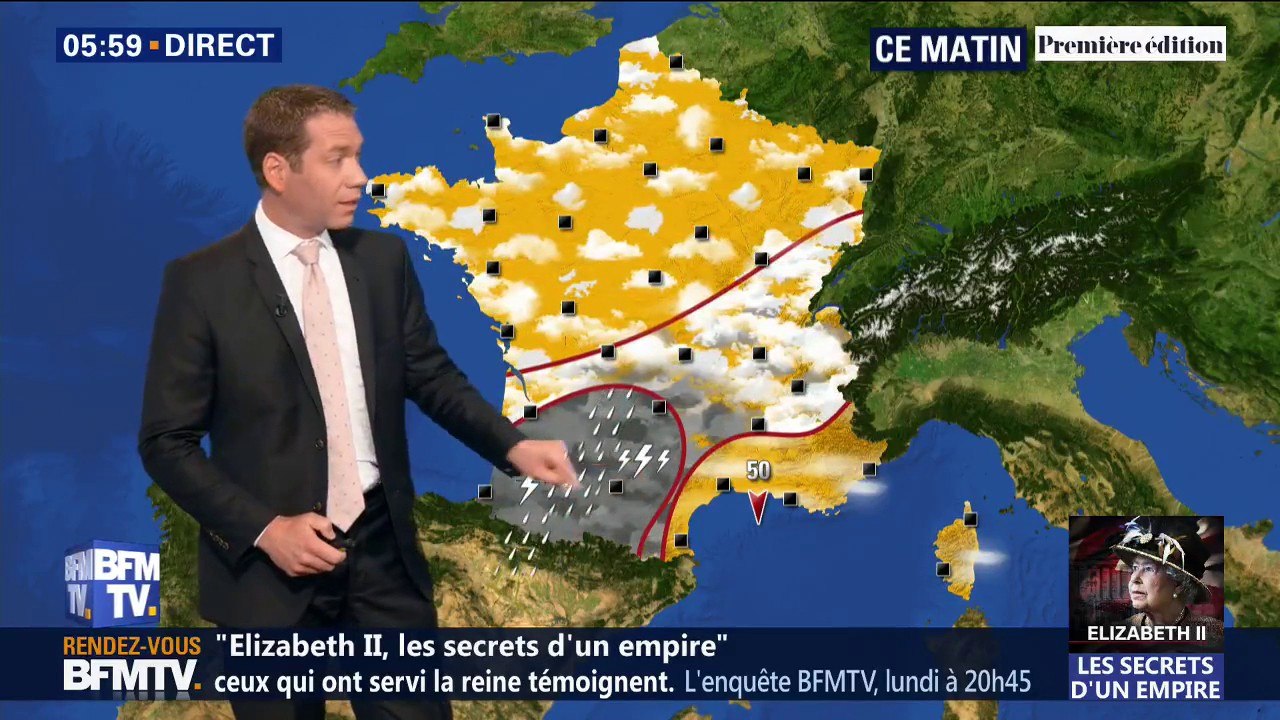 Météo: du beau temps sur la moitié nord et des...