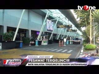 Batik Malaysia Tergelincir di Husein Sastranegara