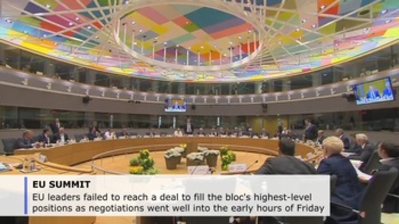 EU leaders fail to reach deal on bloc's top positions, postpone appointments (C)