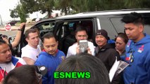 Manny Pacquiao Makes The Day Of Fans After Morning Workout