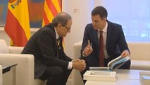 Sánchez y Torra discrepan sobre la autodeterminación