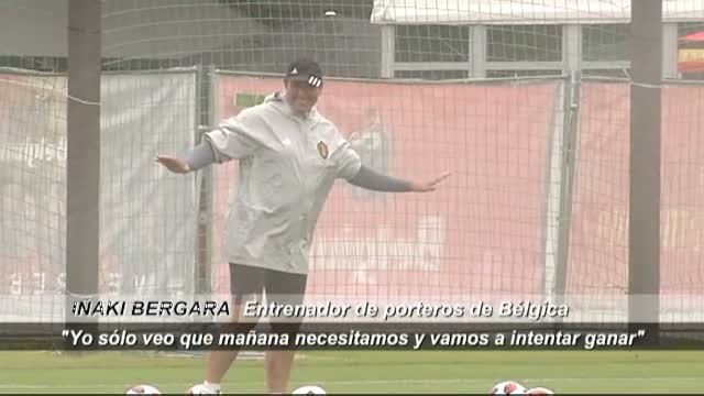 El entrenador de porteros de Bélgica no se pronuncia sobre el posible fichaje de Hazard y Courtois por el Madrid