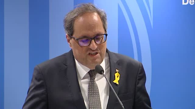 Quim Torra, tras reunirse con Sánchez: Cualquier solución pasa por el derecho a la autodeterminación