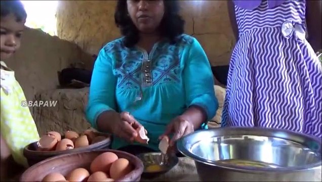 Village Aliments Caramel Oeuf Pouding sans four préparé dans mon Village par une Petite Fille de Maman