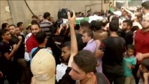 Miles de palestinos salen a la calle para protestar por el asesinato de un niño en Gaza