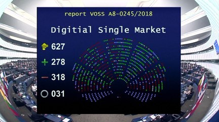 Download Video: La Eurocámara rechaza la normativa sobre derechos de autor