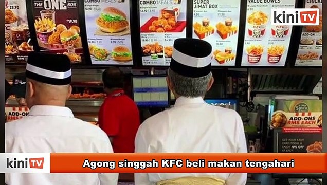 Agong singgah KFC beli makan tengahari
