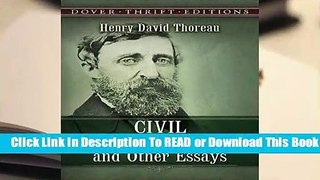 Online Civil Disobedience and Other Essays  For Full