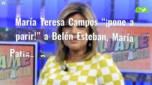 María Teresa Campos “¡pone a parir!” a Belén Esteban, María Patiño, Paz Padilla y Jorge Javier Vázquez