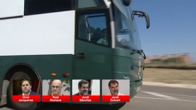 Junqueras, Romeva y los jordis , de camino a Cataluña