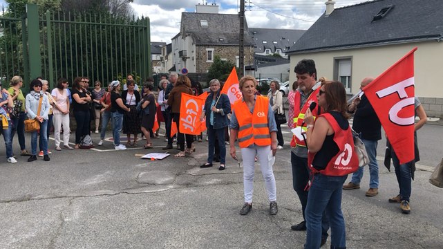 Vannes. Manifestation au conseil départemental