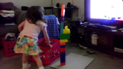 My 4 Year Old Stacking Legos With Cerebral Palsy