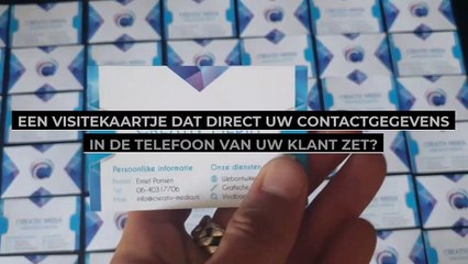 Interactief visitekaartje laten maken? | Chipped Designs | Interactief drukwerk | Creativ Media