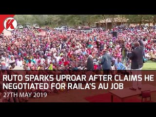 Ruto Sparks Uproar After Claiming He Negotiated For Raila's AU job