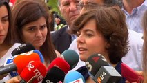 La candidata a la Presidencia del PP Soraya Sáenz de Santamaría continúa con su campaña por España