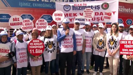 Hak-İş’in başlattığı yürüyüş 11. gününde devam ediyor