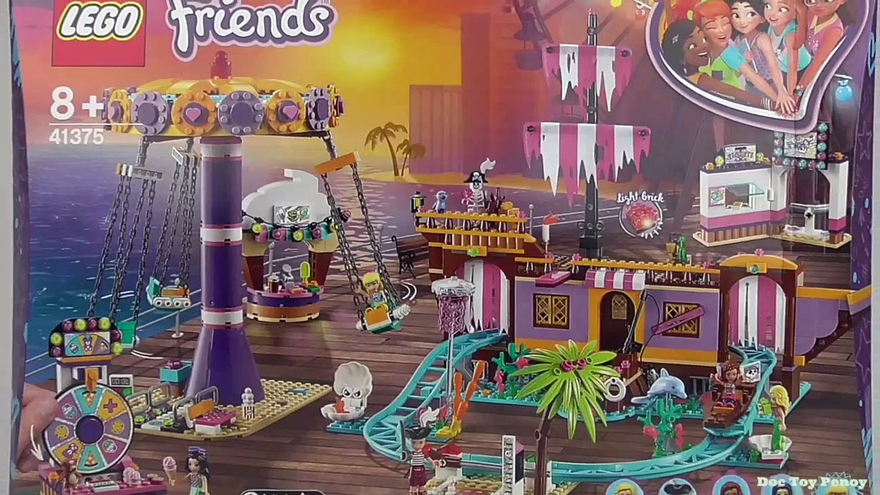 LEGO Friends Heartlake City Amusement Pier (41375) - Toy Unboxing and Speed  Build - video Dailymotion