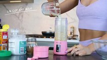 HEALTHY APPLE SAUCE BANANA PANCAKES _ EASY BREAKFAST RECIPE _ Jen Selter