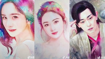 Amazing Tiktok Drawing Portraid #5  Tik tok China.