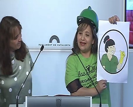 CatECP y Las Kellys BCN reclaman trabajo justo y de calidad