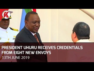 President Uhuru Kenyatta Receives Credentials from Eight New Envoys