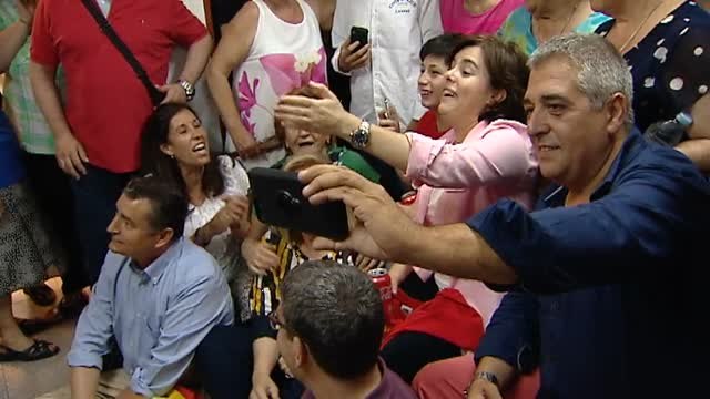 Los candidatos a la presidencia del PP no se perdieron el partido de la Selección